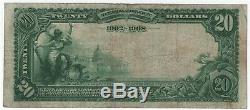 1902 PB $20 State National Bank North Tonawanda NY National Banknote Currency VF