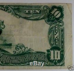 1902 RARE $10 NATIONAL CURRENCY BANK of K. C, MO (STOCKYARDS). VF/XF 1/15 KNOWN
