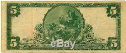 1902 Series National Currency The First National Bank of Albion IL $5 Note