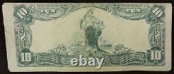 1902 WHITE RIVER JUNCTION, VT $10 Plain Back VERMONT National Bank Note Currency