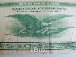 1918 $1 BOSTON Federal Reserve National Currency Bank Note