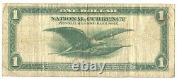 1918 $1 Dollar Federal Reserve Bank San Francisco National Currency Large MB971