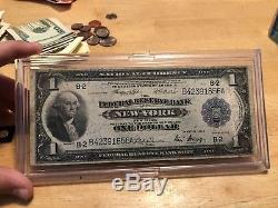 1918 $1 Federal Reserve Bank NEW YORK National Currency