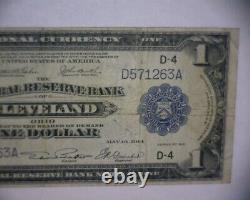 1918 $1 NATIONAL CURRENCY Bank Note FRN BANK OF CLEVELAND OH. 6 DIGIT SERIL #