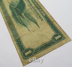 1918 $1 NEW YORK FRB FR 713 National Bank Note Paper Currency 1914 Item #16374F