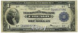1918 $1 National Currency Large Note Chicago Illinois Federal Reserve Bank E412