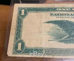 1918-A Large $1 Dollar Bill Bank Note National Currency Boston