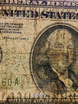 1928 $100 FR Bank Note Chicago Illinois National Currency (Redeemable in Gold)