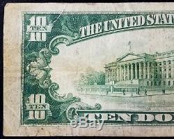 1929 $10.00 National Currency, The First National Bank of Barrington, Illinois