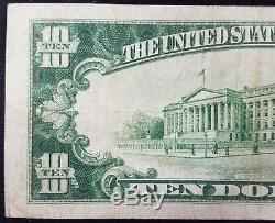 1929 $10.00 National Currency, The First National Bank of Park Falls, Wisconsin