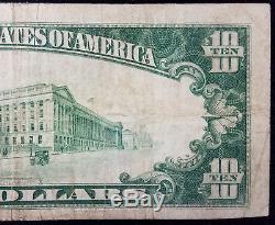 1929 $10.00 National Currency, The First National Bank of Rib Lake, Wisconsin