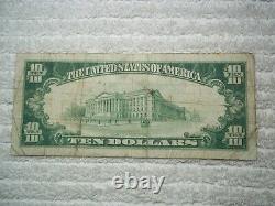 1929 $10 Decatur Illinois IL National Currency T1 # 4576 Citizens Natl Bank of #