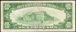 1929 $10 Dollar Bill Johnstown United States National Bank Note Currency Ch 5913