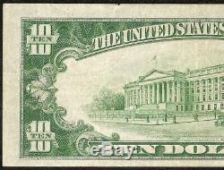 1929 $10 Dollar Bill Riggs National Bank Washington DC Note Currency Paper Money