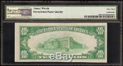 1929 $10 Dollar Wamego Kansas National Bank Note Currency Pottawatomie Pmg 63epq