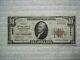 1929 $10 Hazleton Pennsylvania Pa National Currency T2 # 3893 1st National Bank