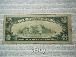 1929 $10 Jackson Ohio OH National Currency T1 # 1903 1st National Bank Jackson #