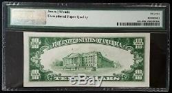 1929 $10 Nat'l Currency, The Second National Bank of Warren, OH! PMG AU 55 EPQ