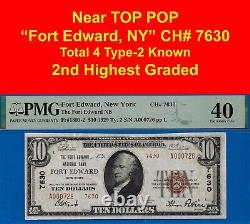 1929 $10 National Bank Fort Edward, New York CH# 7630 PMG 40 2nd highest graded