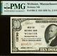 1929 $10 National Bank Webster, Massachusetts Ch# 13780 Pmg 30epq Top Pop 1/0