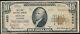 1929 $10 National Currency 1st National Bank Of Berlin, Wi Ch. # 4620