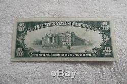 1929 $10 National Currency Bishop First National Bank Of Honolulu Hawaii Note