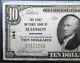1929 $10 National Currency. Ch#144 The First National Bank Of Madison Wi. Rare