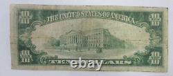 1929 $10 National Currency First National Bank of Allendale NJ Charter #12706