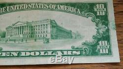 1929 $10 National Currency, Lebanon KY Ch# 2150 Kentucky Bank Note Marion County