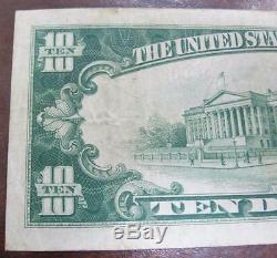 1929 $10 National Currency Note The Selma National Bank of Selma, Alabama 7084