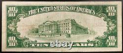 1929 $10 National Currency, The First National Bank of Marshfield, Wisconsin