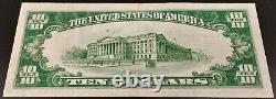 1929 $10 National Currency, The First National Bank of Stevens Point, WI! Sharp