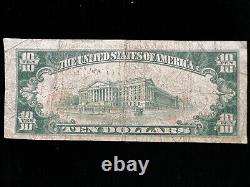 1929 $10 Ten Dollar Fort Collins CO National Bank Note Currency (Ch. 7837)