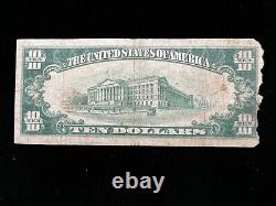 1929 $10 Ten Dollar Montrose PA National Bank Note Currency (Ch. 2223)