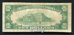 1929 $10 The 2nd National Bank Of Cooperstown, Ny National Currency Ch. #223
