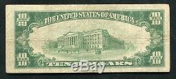 1929 $10 The Du Bois National Bank Du Bois, Pa National Currency Ch. #7453