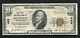 1929 $10 The First National Bank Of Bellefonte, Pa National Currency Ch. #459