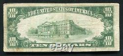 1929 $10 The First National Bank Of De Ridder, La National Currency Ch. #9237