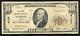 1929 $10 The First National Bank Of Memphis, Tx National Currency Ch. #6107