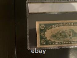 1929 $10 The First National Bank Of Mercedes Texas Rare National Currency