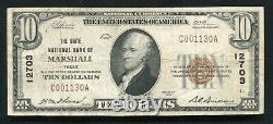 1929 $10 The State National Bank Of Marshall, Tx National Currency Ch. #12703