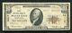 1929 $10 Tyii First National Bank At Beaver Falls, Pa National Currency Ch #14117