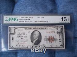 1929 $10 Zanesville Ohio OH National Currency T1 #5760 Citizens National Bank #