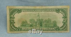 1929 $100 Bill National Currency Brown Seal Federal Reserve Bank of Cleveland