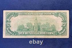 1929 $100 Federal Reserve Bank of Minneapolis National Currency Free Ship US