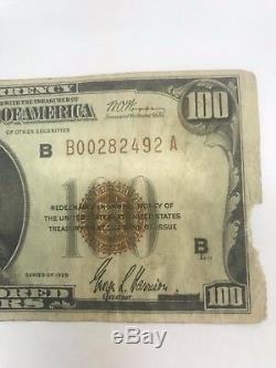 1929 $100 Federal Reserve Bank of New York National Currency Note