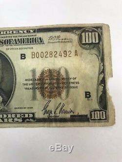 1929 $100 Federal Reserve Bank of New York National Currency Note
