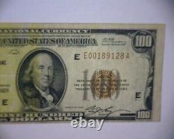 1929 $100 HUNDRED DOLLAR NATIONAL CURRENCY Bank Note RICHMOND VA
