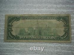 1929 $100 Honolulu Hawaii HI National Currency T1 # 5550 Bishop 1st Natl Bank #