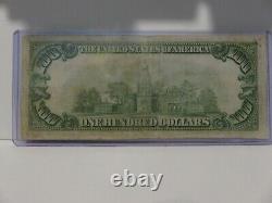 1929 $100 National Currency Frb Of New York Bank Note 619-1